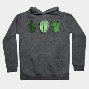 Cactus Line Drawings Hoodie